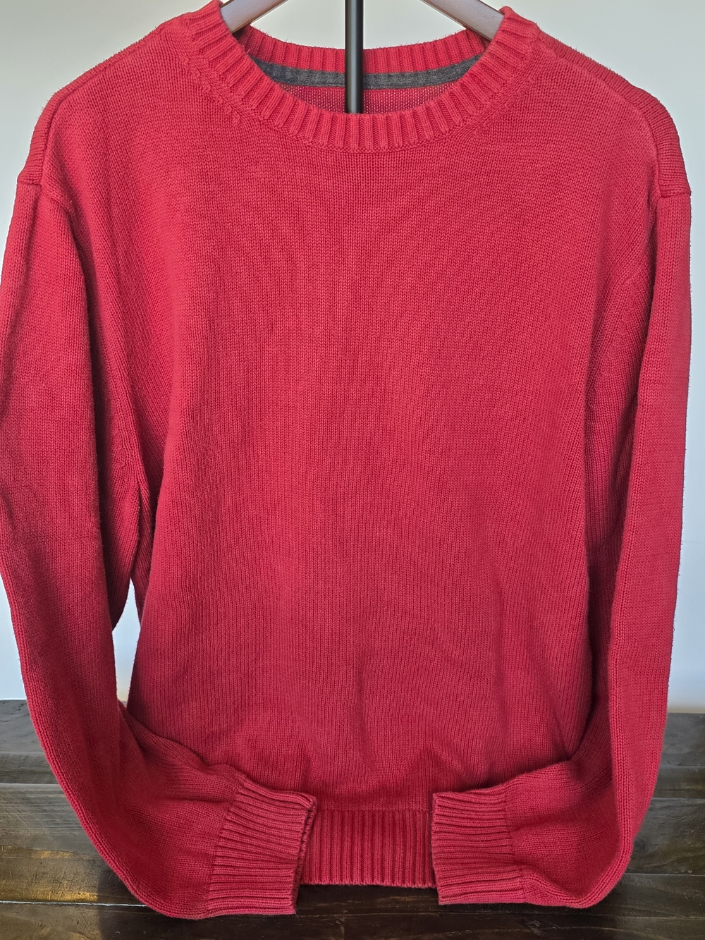 St. John's Bay Red Crewneck Knit Sweater